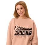 Unisex garment-dyed fleece crewneck sweatshirt -Entrepreneur Mentality - Image 7