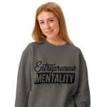 Unisex garment-dyed fleece crewneck sweatshirt -Entrepreneur Mentality - Image 38