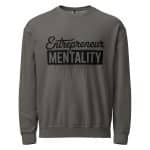 Unisex garment-dyed fleece crewneck sweatshirt -Entrepreneur Mentality - Image 11