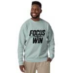 Unisex Premium Sweatshirt - Focus And Win - Image 9