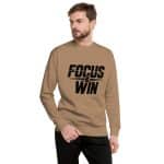 Unisex Premium Sweatshirt - Focus And Win - Image 3