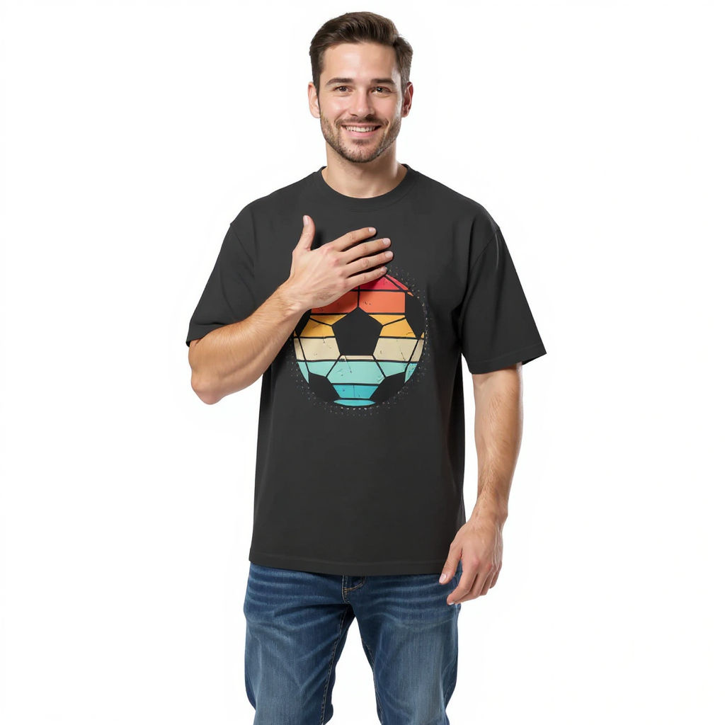 Oversized_faded_t-shirt_-_Soccer_Player_realmodel_20260621_142054 Oversized faded t-shirt - Soccer Player - Image 1