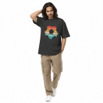 Oversized faded t-shirt - Soccer Player - Image 2