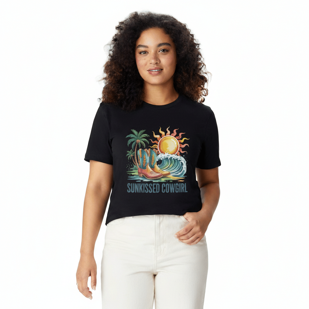 Unisex Fitted T-Shirt - Next Level 6210 - Sunkisseed Cowgirl - Image 3