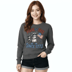 Unisex garment-dyed sweatshirt - Feral But Free - Image 2