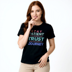 Women’s basic softstyle t-shirt - Stay Patient And Trust Your Journey - Image 2
