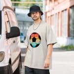 Oversized faded t-shirt - Soccer Player - Image 11