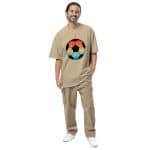 Oversized faded t-shirt - Soccer Player - Image 8