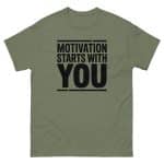 Unisex classic tee - Motivation Starts With You - Image 14