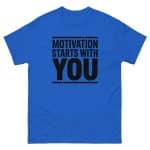Unisex classic tee - Motivation Starts With You - Image 11