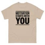 Unisex classic tee - Motivation Starts With You - Image 16