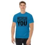 Unisex classic tee - Motivation Starts With You - Image 6
