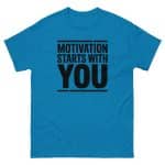 Unisex classic tee - Motivation Starts With You - Image 13
