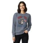 Unisex garment-dyed sweatshirt - Feral But Free - Image 6