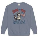 Unisex garment-dyed sweatshirt - Feral But Free - Image 16