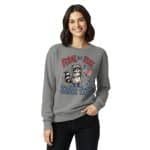 Unisex garment-dyed sweatshirt - Feral But Free - Image 7