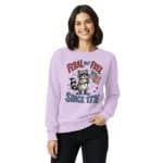 Unisex garment-dyed sweatshirt - Feral But Free - Image 10