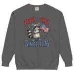 Unisex garment-dyed sweatshirt - Feral But Free - Image 13