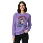 Unisex garment-dyed sweatshirt - Feral But Free - Image 8
