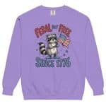 Unisex garment-dyed sweatshirt - Feral But Free - Image 18
