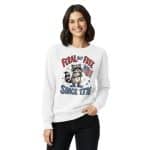 Unisex garment-dyed sweatshirt - Feral But Free - Image 12