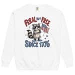 Unisex garment-dyed sweatshirt - Feral But Free - Image 22