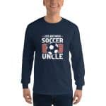 Men’s Long Sleeve Shirt - Loud and Proud Soccer Uncle - Image 4
