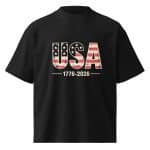 Unisex organic oversized high neck t-shirt - USA - Image 9