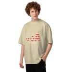 Unisex organic oversized high neck t-shirt - USA - Image 5