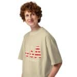 Unisex organic oversized high neck t-shirt - USA - Image 4