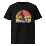 Unisex organic ribbed neck t-shirt - Retro Vintage Soccer - Image 11