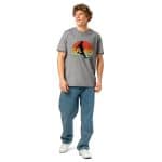 Unisex organic ribbed neck t-shirt - Retro Vintage Soccer - Image 9