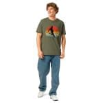 Unisex organic ribbed neck t-shirt - Retro Vintage Soccer - Image 8