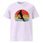 Unisex organic ribbed neck t-shirt - Retro Vintage Soccer - Image 38
