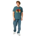 Unisex organic ribbed neck t-shirt - Retro Vintage Soccer - Image 7