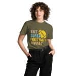 Unisex premium t-shirt -  Eat Sleep Football Repeat - Image 14