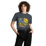 Unisex premium t-shirt -  Eat Sleep Football Repeat - Image 12