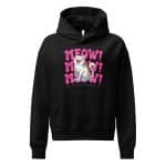 Women’s relaxed hoodie -Meow - Image 7