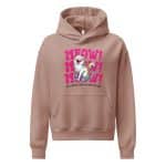 Women’s relaxed hoodie -Meow - Image 10