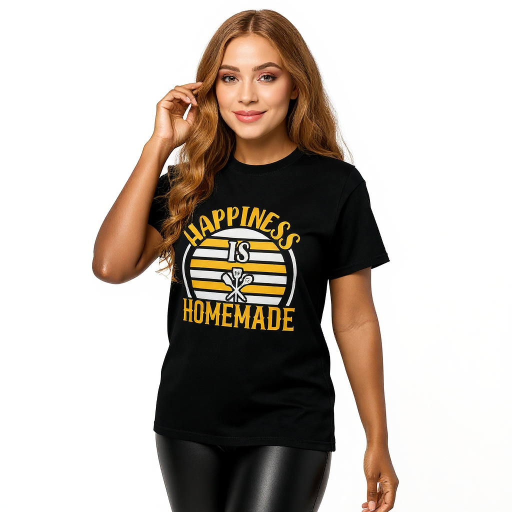 DryBlend_T-Shirt_-_Happiness_Is_Homemade_realmodel_20260720_215205 DryBlend® T-Shirt - Happiness Is Homemade - Image 1