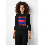 Garment-dyed heavyweight long-sleeve shirt - Love Jesus And America Too - Image 3