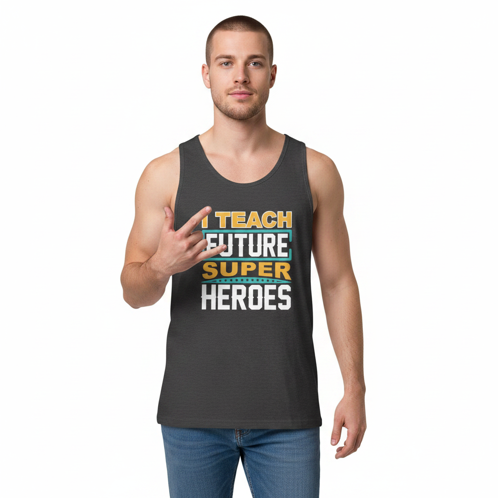 Men’s premium tank top - I Teach Future - Image 2