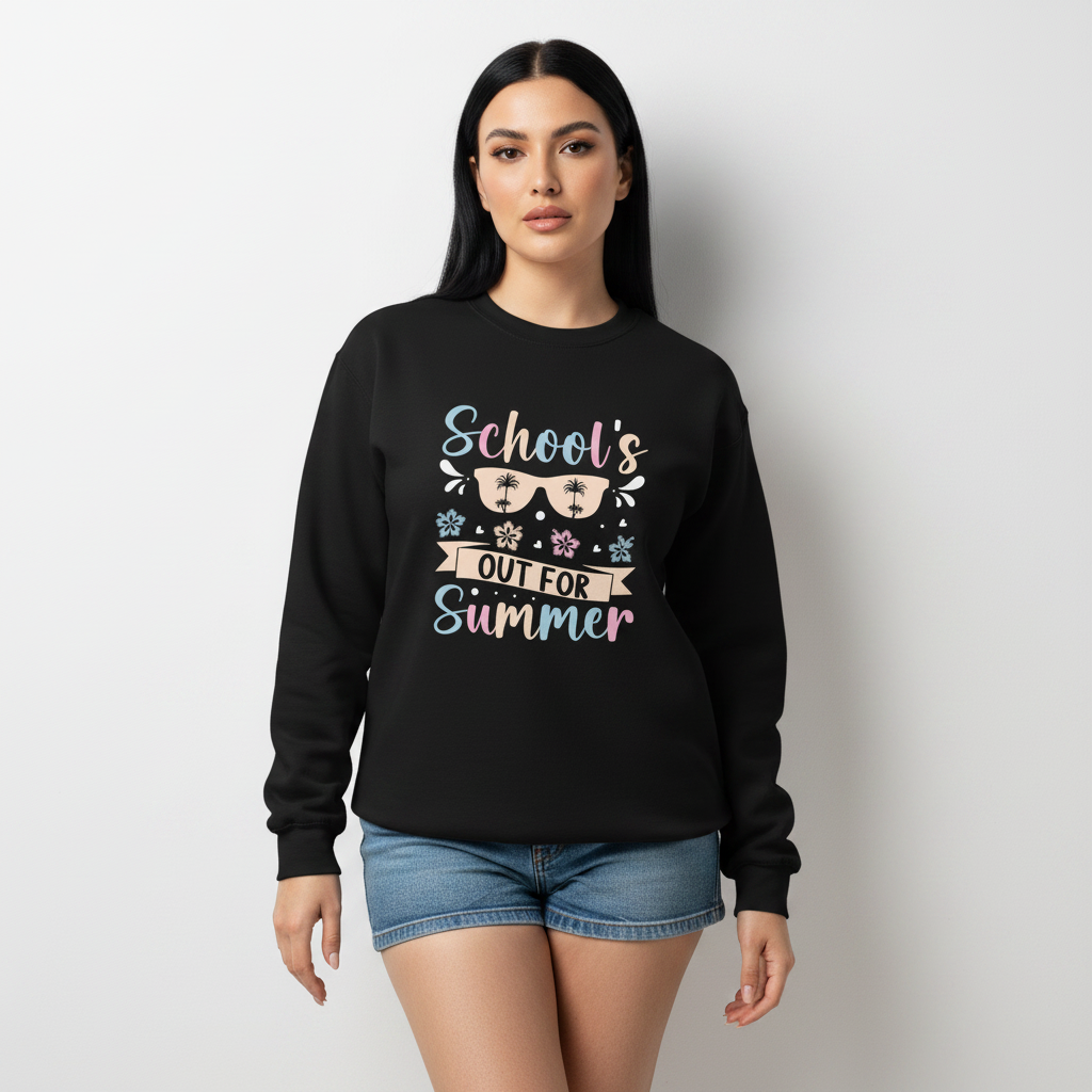 Premium heavyweight long sleeve shirt - School's Out For Summer - Image 3