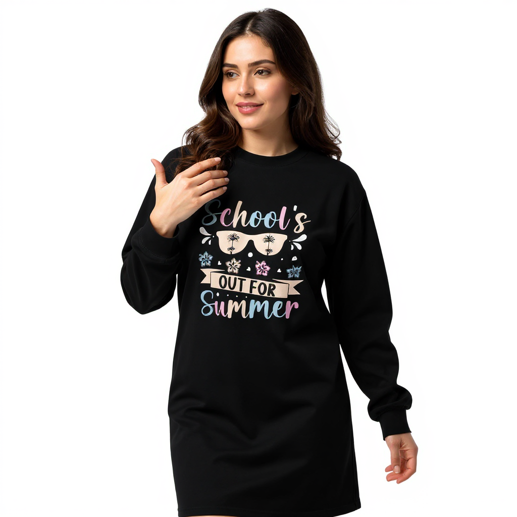 Premium heavyweight long sleeve shirt - School's Out For Summer - Image 2