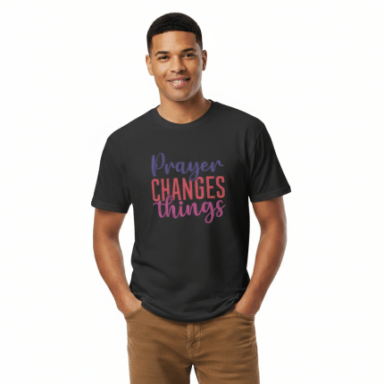 Next Level 6210 unisex fitted t-shirt - 'Prayer changes Things' - soft cotton-poly blend, crew neck, modern fit.
