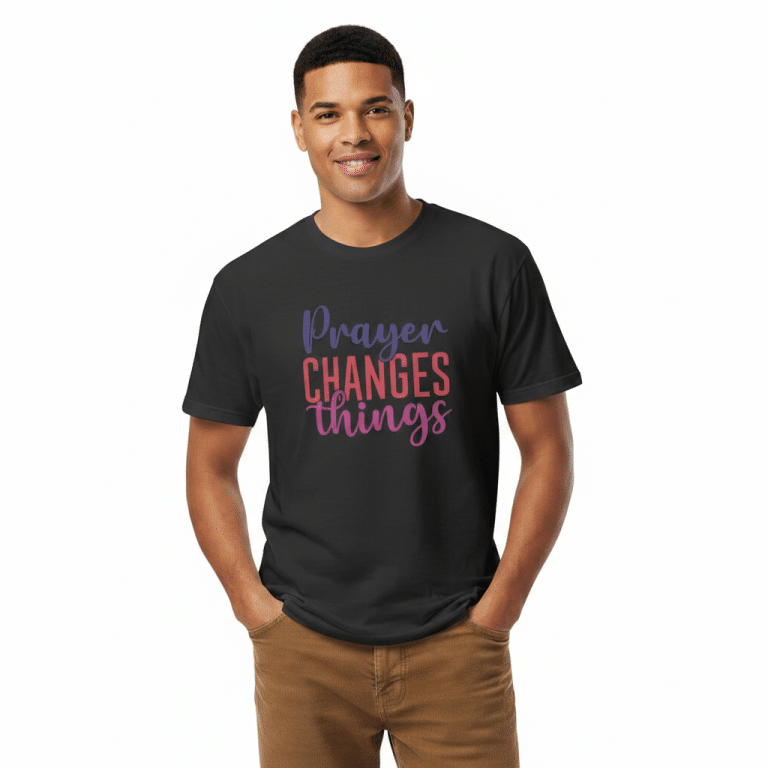 Next Level 6210 unisex fitted t-shirt - 'Prayer changes Things' - soft cotton-poly blend, crew neck, modern fit.