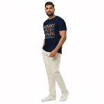 Unisex organic mid-light t-shirt - Probably Over Thinking Everything - Image 3