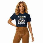 Unisex organic mid-light t-shirt - Teaching Is My Super Power - Image 3