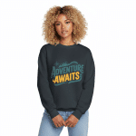 Unisex premium crew neck sweatshirt - Adventure Awaits - Image 4