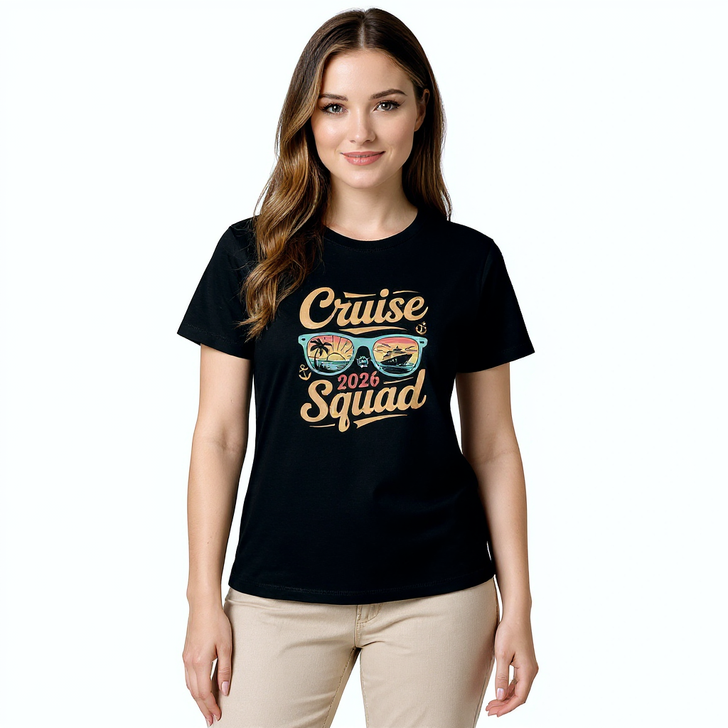 Womens_basic_softstyle_t-shirt_-Cruise_226_Squad_realmodel_20260720_221430 Women’s basic softstyle t-shirt -Cruise 226 Squad - Image 1